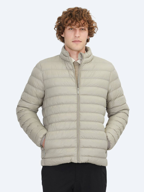 Vizon Regular Fit Dik Yaka Casual Dokuma Mont