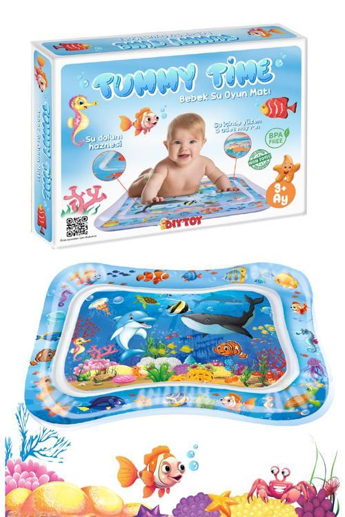 Bebek Su Oyun Matı - Tummy Time Karın Üstü Aktivite Zamanı Eğlencesi Şişirilebilen (Test Raporlu)