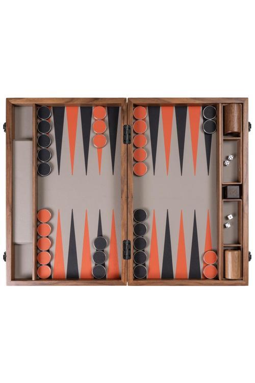 LÜKS DERİ - AHŞAP PROFESYONEL TAVLA TAKIMI