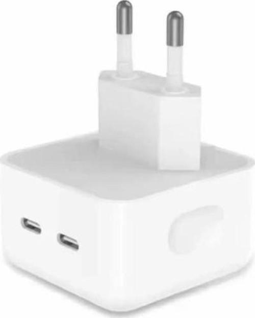 Apple Uyumlu 35 W Çift Usb-C Bağlantı Noktalı Şarj Adaptörü Hızlı Ikili Şarj