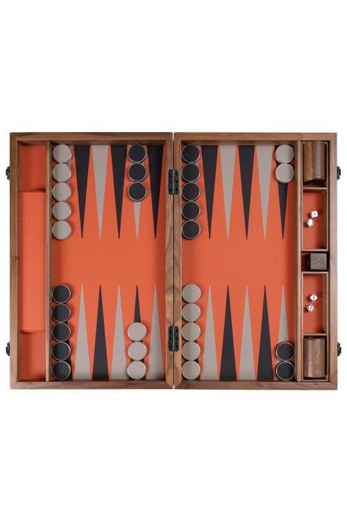 LÜKS DERİ - AHŞAP PROFESYONEL TAVLA TAKIMI