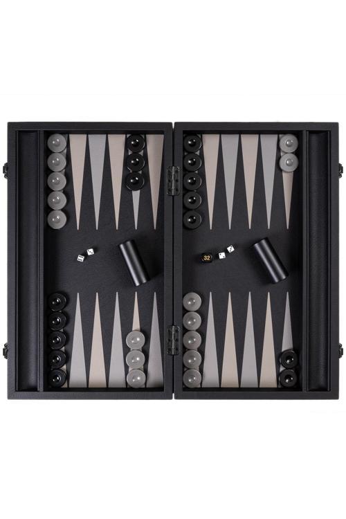 LÜKS DERİ TAVLA - BLACK