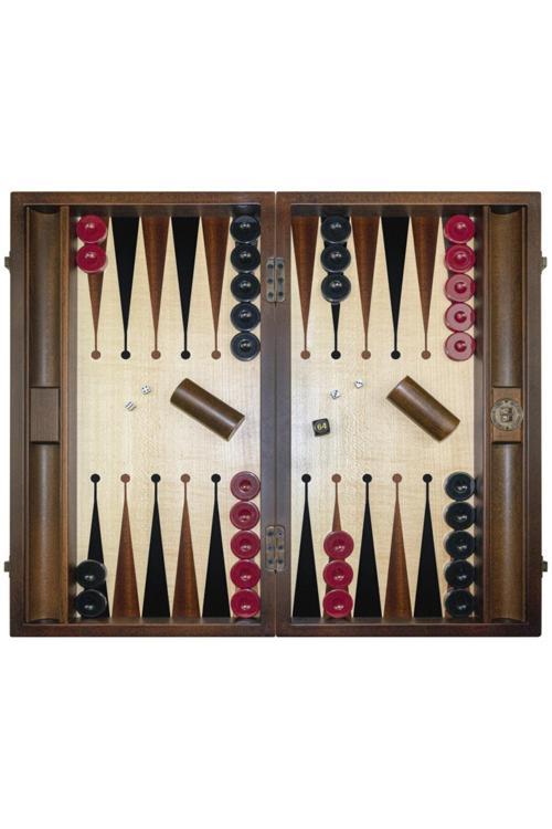 Premium Tavla Seti/ Maple-brown