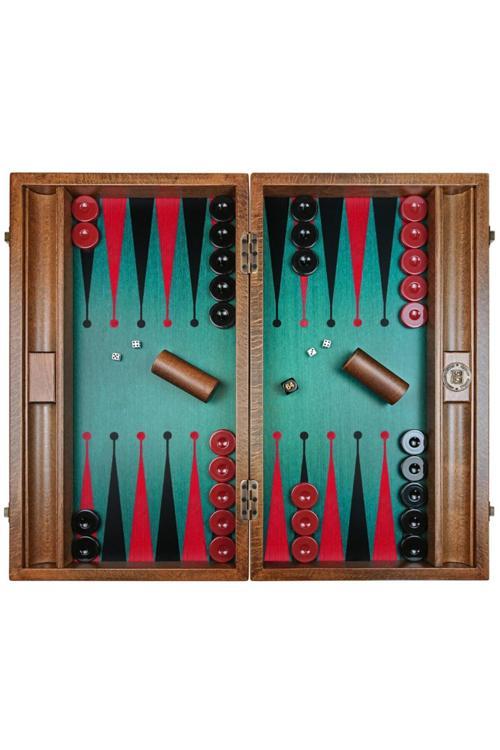 Premium Tavla Seti/ Green-red