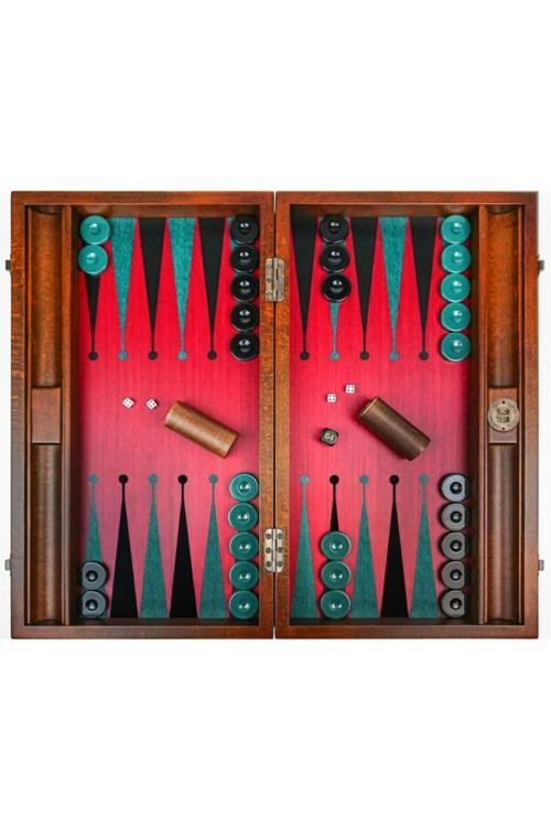 Premium Tavla Seti Red-green