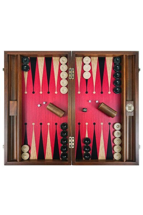 Premium Tavla Seti Red-black