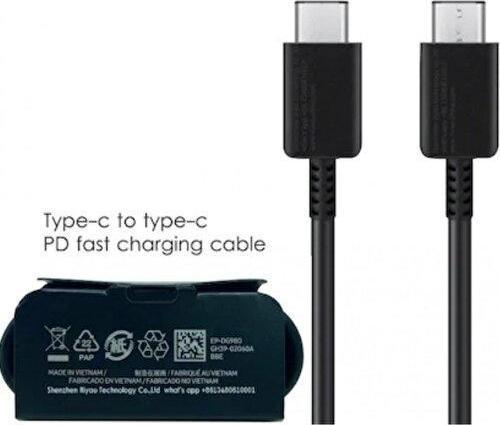 Samsung Uyumlu Orjinal 25W ve 45W Destekli Hızlı Type-C Usb-Şarj Kablosu (Siyah)