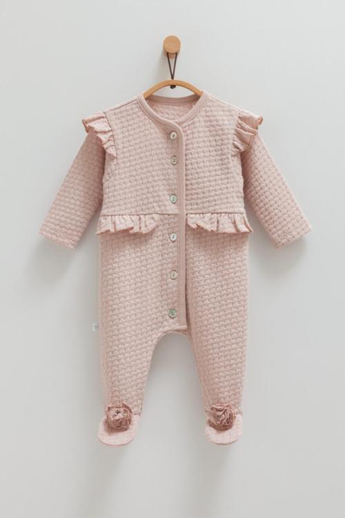 BEAUTIFUL ÖNDEN DÜĞMELİ TULUM Vizon