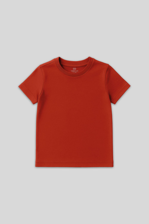 Fiesta O Yaka Standart Fit Basic Unisex Çocuk T-Shirt - 11328