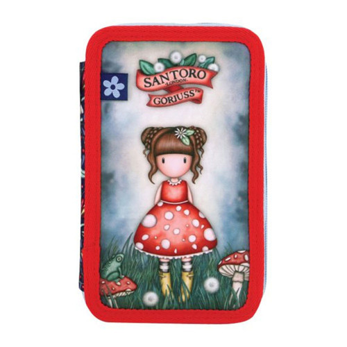 Little Mushroom 3 Katlı İçi Dolu Kalem Çantası 607GJ35