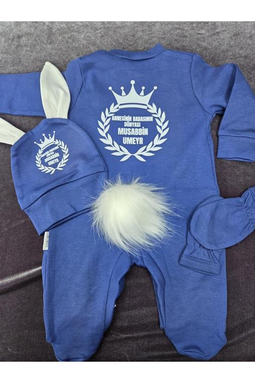 Bebek Tulum Hediyelik İsimli Tulum Yenidoğan Hediye