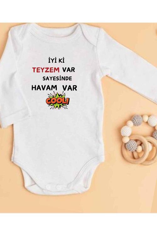 Teyze Hediye Teyze Yazılı Bebek Teyze Zıbın İsimli Zıbın