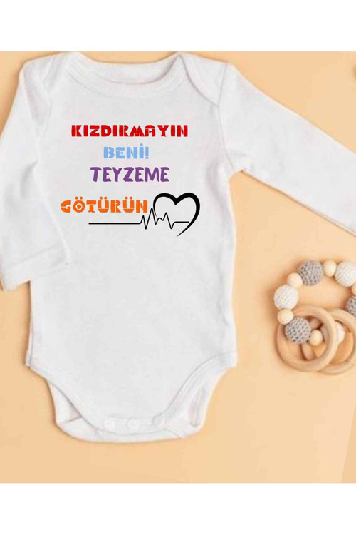 Teyze Hediye Teyze Yazılı Bebek Teyze Zıbın İsimli Zıbın