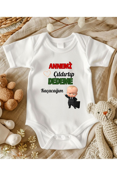 Dede Yazılı Bebek Zıbın İsimli Zıbın Anne Yenge Teeyze Amca Annane Babanne Yazılı
