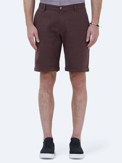 Mürdüm Dokuma Slim Fit Casual Bermuda