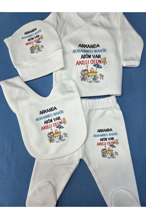 Abi Kardeş Yazılı 5 Parça Hastane Çıkışı
