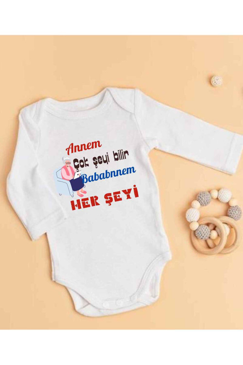 Babanne Yazılı Zıbınbabanneye Hediye İsimli Zıbın İsimli Bebek