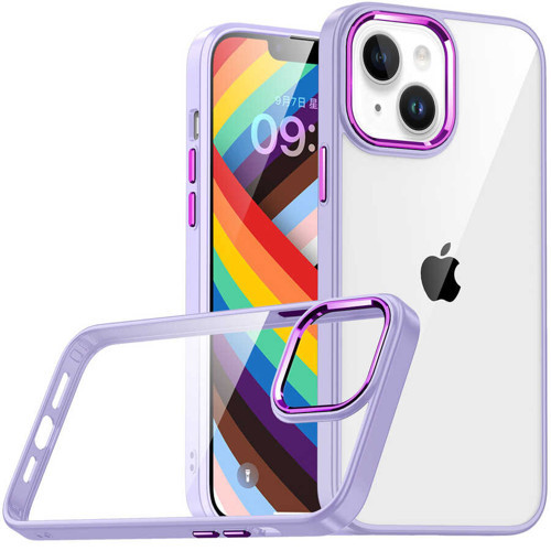 iPhone 14 Plus Uyumlu KHYR Flora Kılıf-Lila