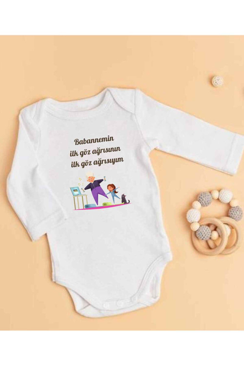 Babanne Yazılı Zıbınbabanneye Hediye İsimli Zıbın İsimli Bebek