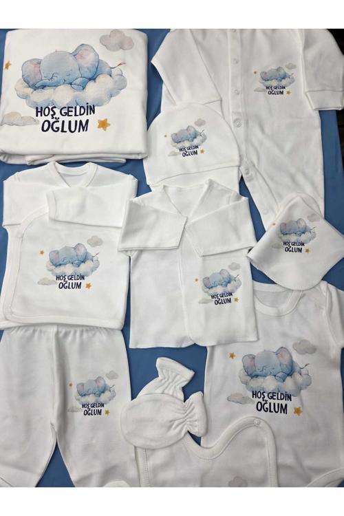 Hoşgeldin Oğlum Yazılı Hastane Çıkışı Setleri Kisiye Özel