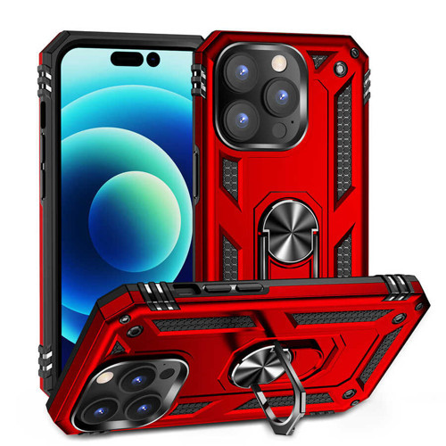 iPhone 14 Pro Max Uyumlu KHYR Vega Kılıf-Kırmızı