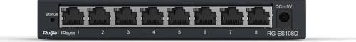 Reyee RG-ES108D 8 Port 10/100Mbps Metal Kasa Yönetilemez Switch