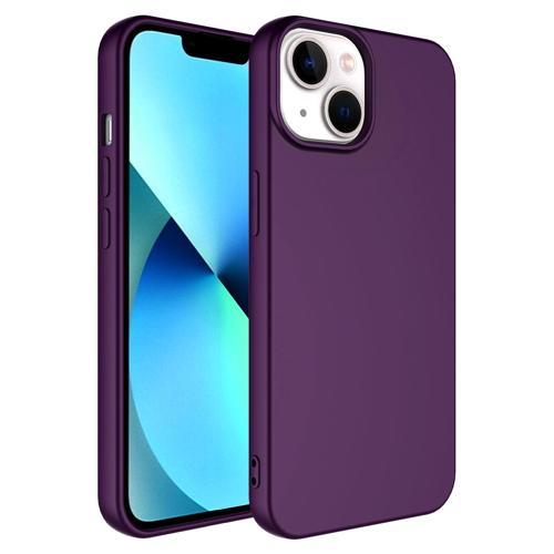 iPhone 14 Plus Uyumlu KHYR LSR Lansman Kılıf-Derin Mor