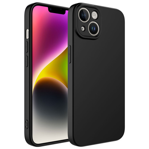 iPhone 14 Uyumlu KHYR Kamera Korumalı Mara Lansman Kılıf-Siyah