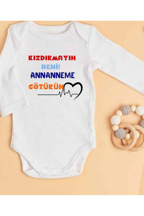 Annaneye Hediye İsimli Zıbın Annane Oluyorsun Yazılı Bebek