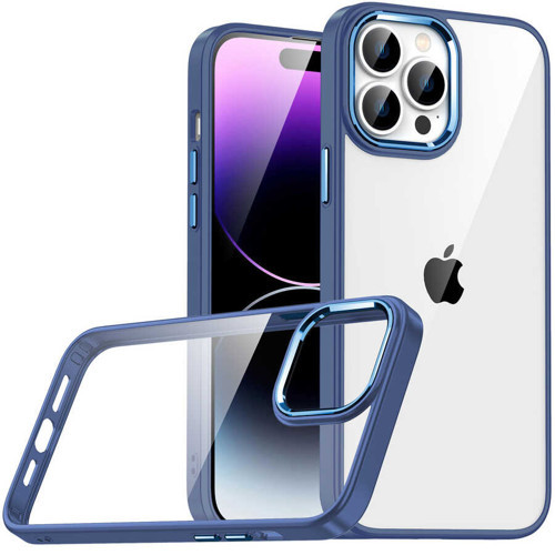 iPhone 14 Pro Uyumlu KHYR Flora Kılıf-Sierra Mavi