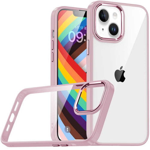 iPhone 14 Plus Uyumlu KHYR Flora Kılıf-Rose Gold