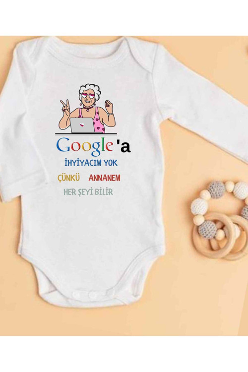Annaneye Hediye İsimli Zıbın Annane Oluyorsun Yazılı Bebek