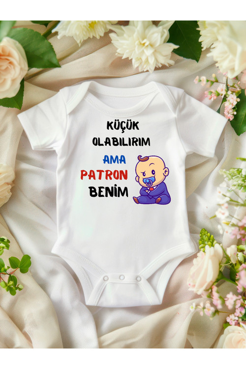Baskılı Bebek İsimli Bebek Kişiye Özel Baskı Çıtçıtlı Atlet