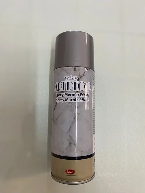 200ml Sprey Mermer Efekti Gümüş / 980