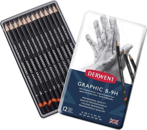 Graphic Set 12'li Dereceli Kurşun Kalem Çizim Seti - Hard / 34213