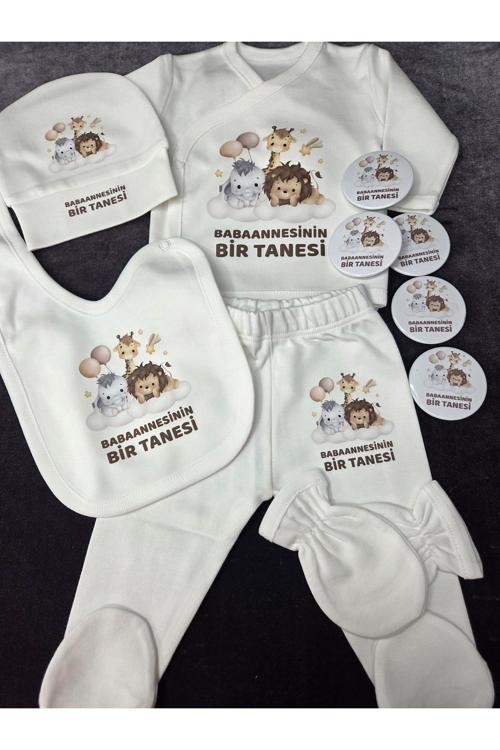 Babaanne Yazılı 5 Parça Set