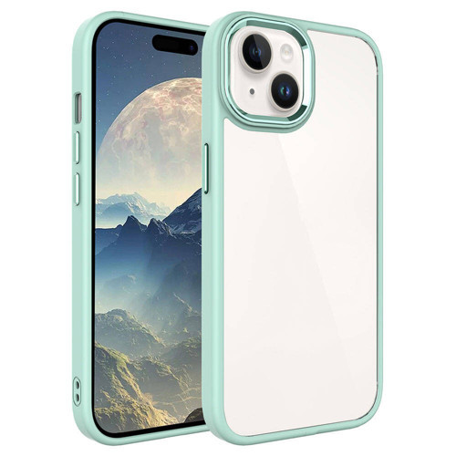 iPhone 15 Plus Uyumlu KHYR Krom Kılıf-Yeşil