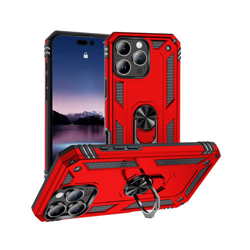 Apple iPhone 16 Pro Max Kılıf KHYR Vega Kapak-Kırmızı