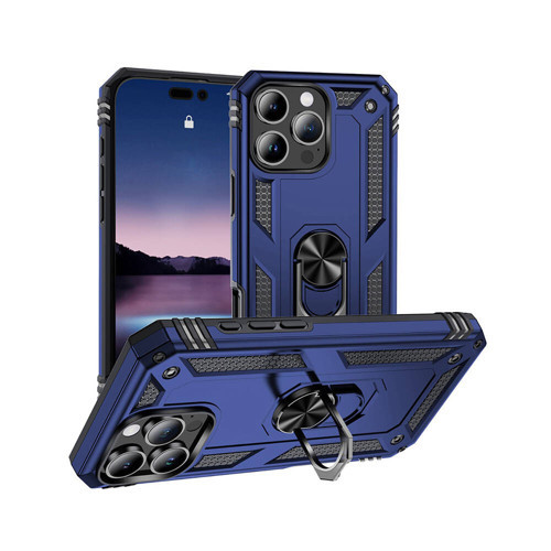 Apple iPhone 16 Pro Max Kılıf KHYR Vega Kapak-Mavi