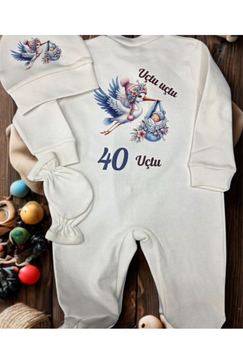 40 Uçurması 40 Uçtu Bebek Tulum