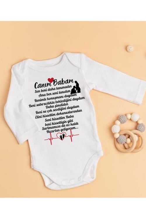 Anne Yazılı Baba Yazılı İsimli Bebek Zıbın Anne Yazılı Bebek