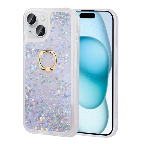 iPhone 15 Plus Uyumlu KHYR Milce Kılıf-Gümüş