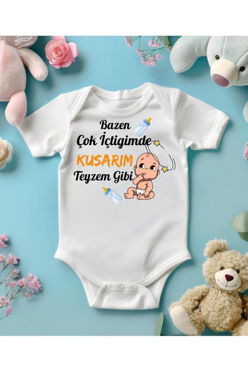 Teyzeye Hediye Teyze Oluyorsun Yazılı Teyze Yazılı Bebek Zıbın İsimli Bebek Kişiye Özel Tasarımlar