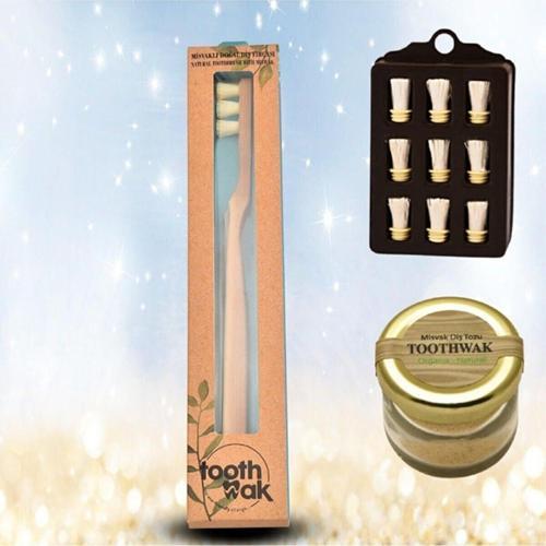 Doğal Diş Fırçası Misvak Başlı Fırça 9'lu Yedek Başlığı Organik Tozu