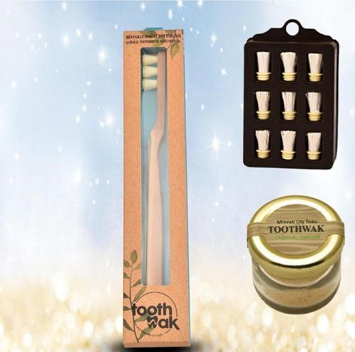 Misvak Başlı Fırça 9'lu Yedek Başlığı Organik Tozu