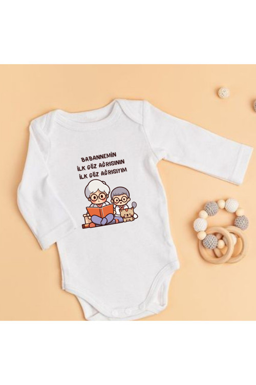 Babannem Yazılı Zıbın Babanne Baskılı Bebek