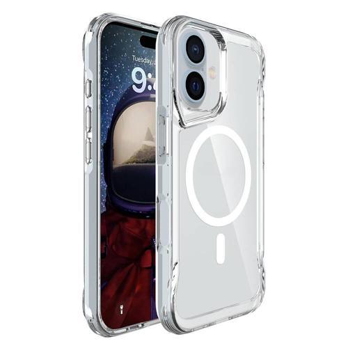 Apple iPhone 16 Plus Kılıf KHYR Magsafe Şarj Özellikli T-Max Magsafe Kapak-Şeffaf