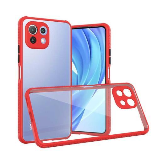 Mi 11 Lite Kılıf KHYR Kaff Kapak - Kırmızı