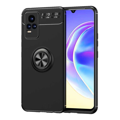 Vivo V21E Kılıf KHYR Ravel Silikon Kapak - Siyah