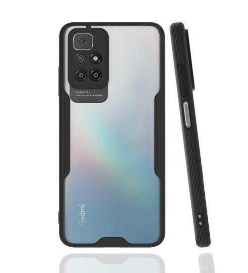 Redmi 10 Kılıf KHYR Parfe Kapak - Siyah